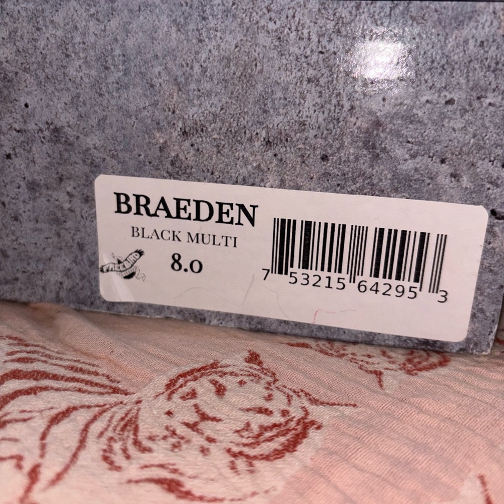 Braeden Black and Red Leather Boots